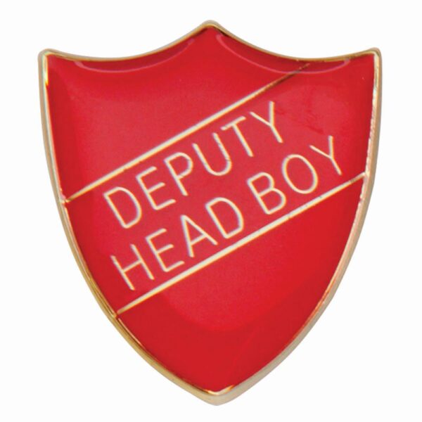 Scholar Pin Badge Deputy Head Boy Red 25mm