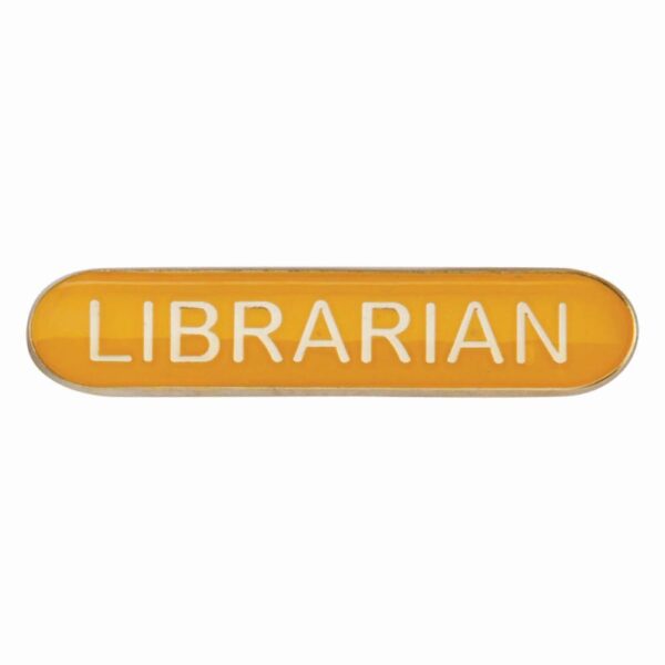 Scholar Bar Badge Librarian Yellow 40mm
