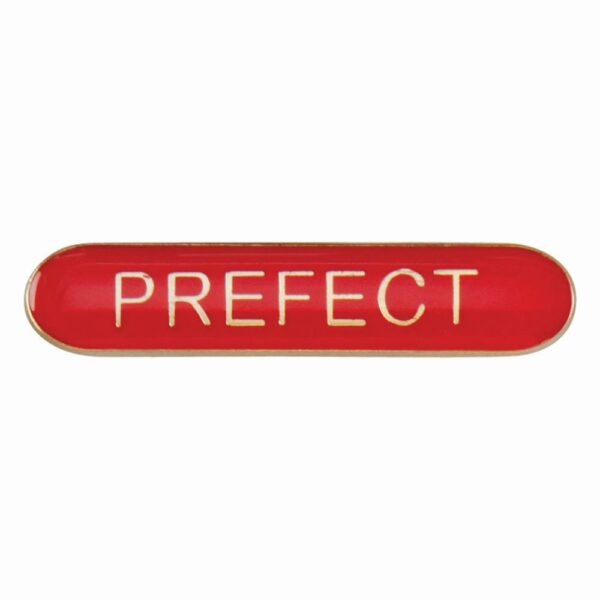 Scholar Bar Badge Prefect Red 40mm
