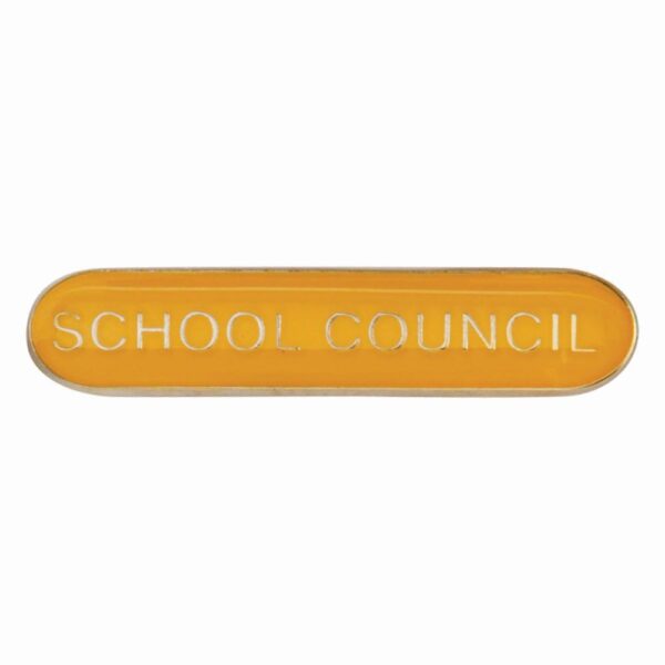 Scholar Bar Badge School Council Yellow 40mm