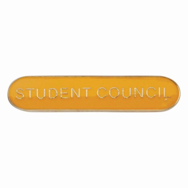 Scholar Bar Badge Student Council Yellow 40mm