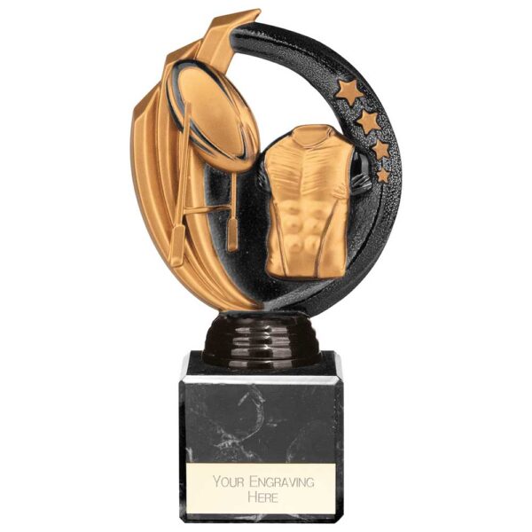 Renegade Legend Rugby Award Black 175mm