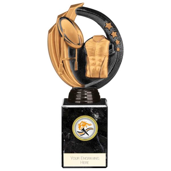 Renegade Legend Rugby Award Black 200mm