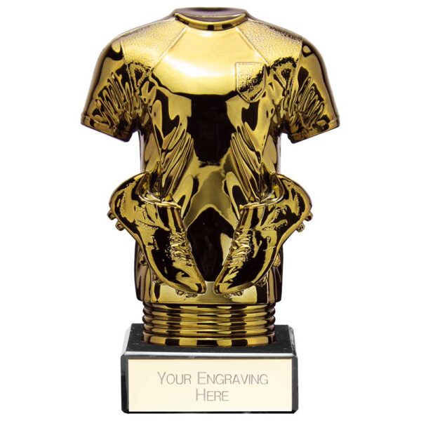 Fusion Viper Legend Football Shirt Black & Gold 130mm