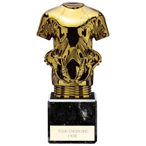 Fusion Viper Legend Football Shirt Black & Gold 160mm