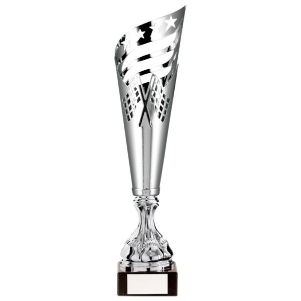 Monza Lazer Cut Metal Cup Silver 375mm