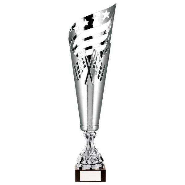 Monza Lazer Cut Metal Cup Silver 450mm