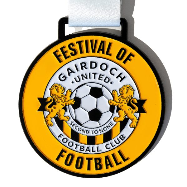 1000 50mm x 3mm Custom Football Medals Full Colour Enamel