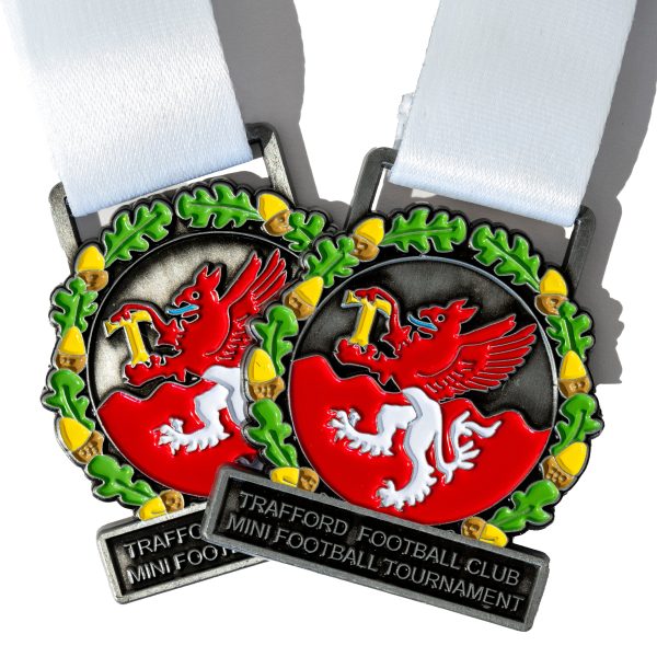1000 50mm x 3mm Custom Football Medals Full Colour Enamel - Image 3