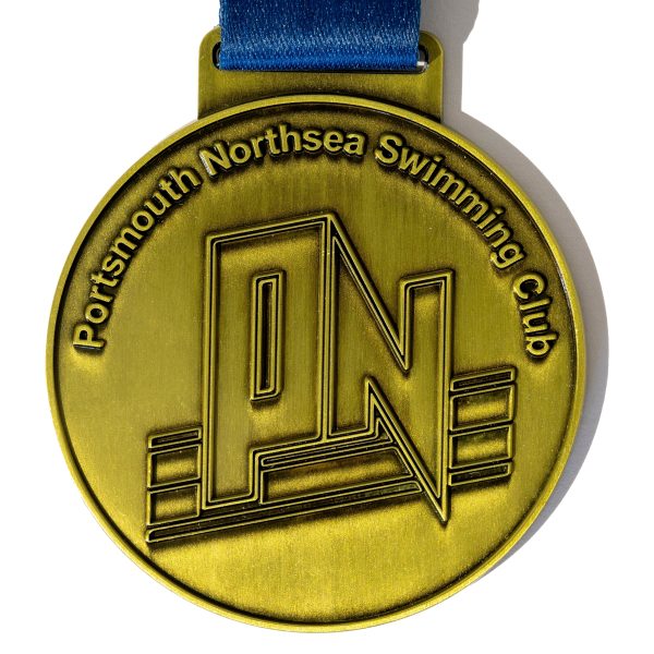 1000 60mm x 3mm Non Enamel Antique Gold Custom Medals