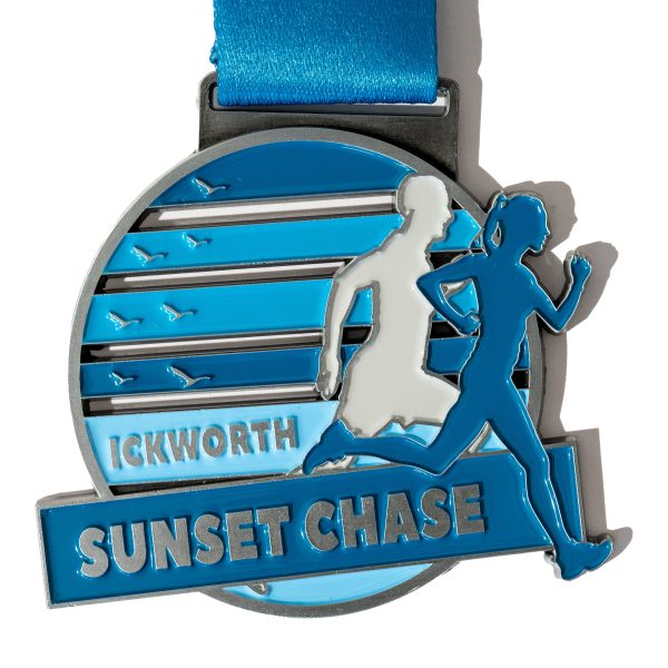 200 60mm x 3mm Custom Running Events Medals Full Colour Enamel - Image 2