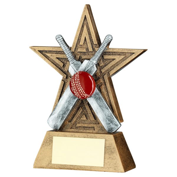 BRZ/PEW/RED CRICKET STAR LINE SERIES WITH PLATE - 4in